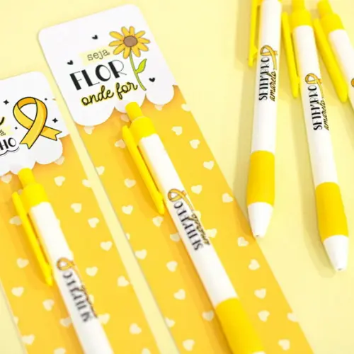 50 Cards Caneta Setembro Amarelo