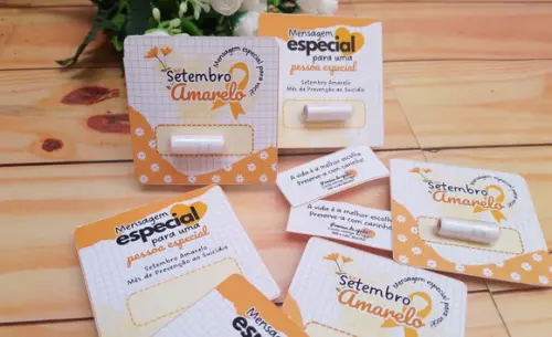 50 Card com Pílula Mensagem