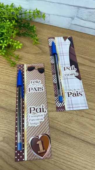 50 Cards com Caneta Dia dos Pais
