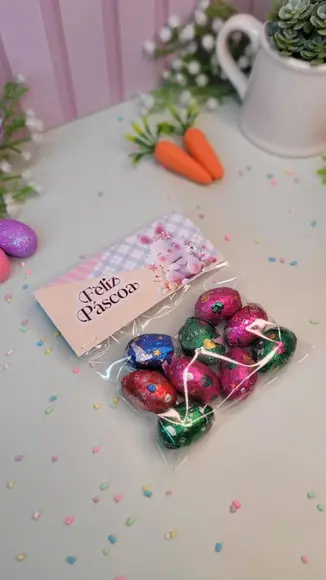 50 Lapelas Personalizadas de Páscoa