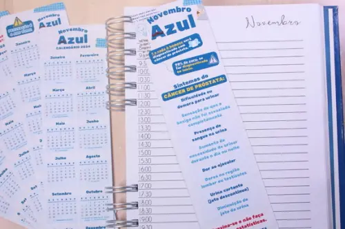50 Marca Páginas Novembro Azul