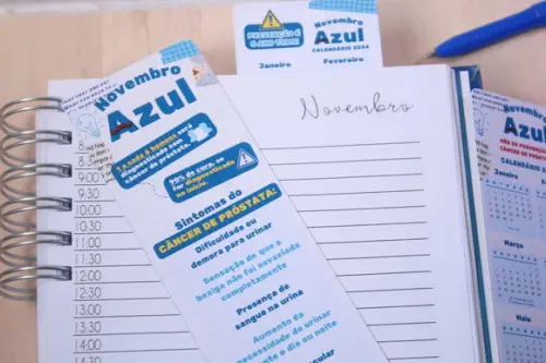 50 Marca Páginas Novembro Azul