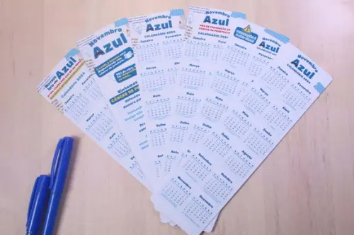 50 Marca Páginas Novembro Azul