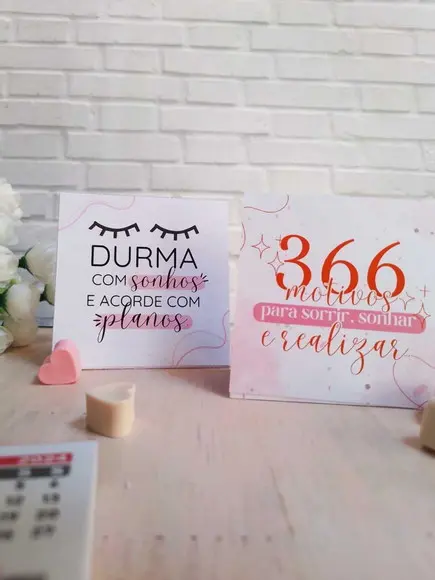 50 Mini Calendário de Mesa 2024