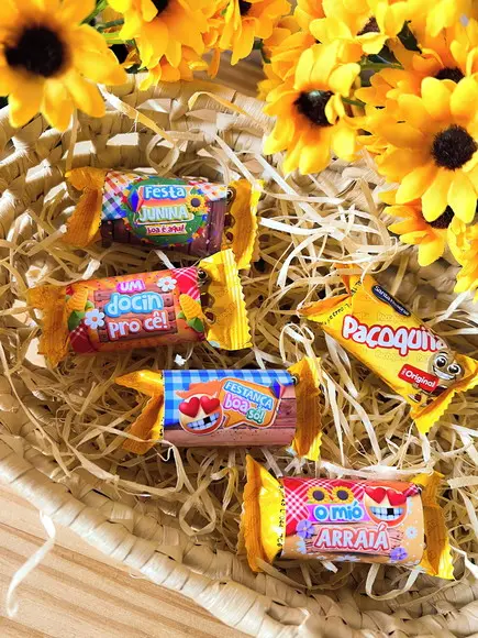 50 Paçoca Rolha Personalizada