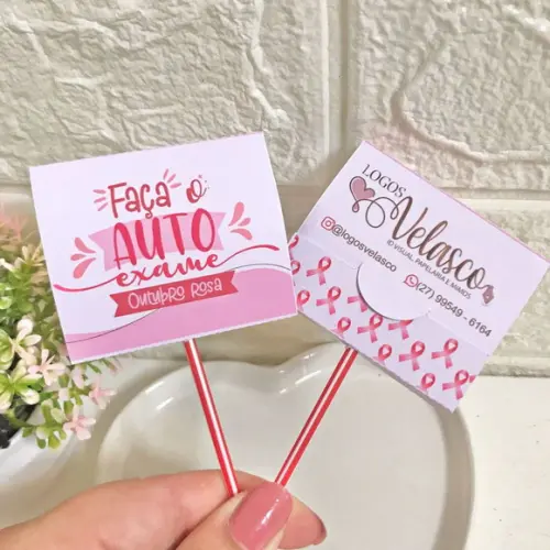 50 Pirulitos Outubro Rosa