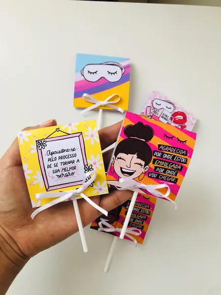 50 Pirulitos Personalizado Dia das Mulheres