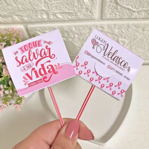 50 Pirulitos Outubro Rosa