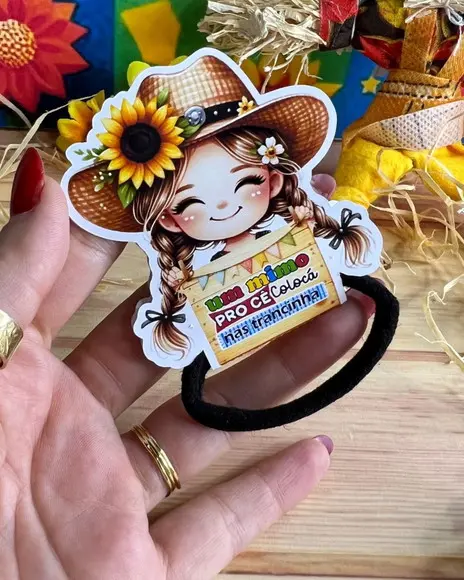 50 Tag com Xuxinha Festa Junina