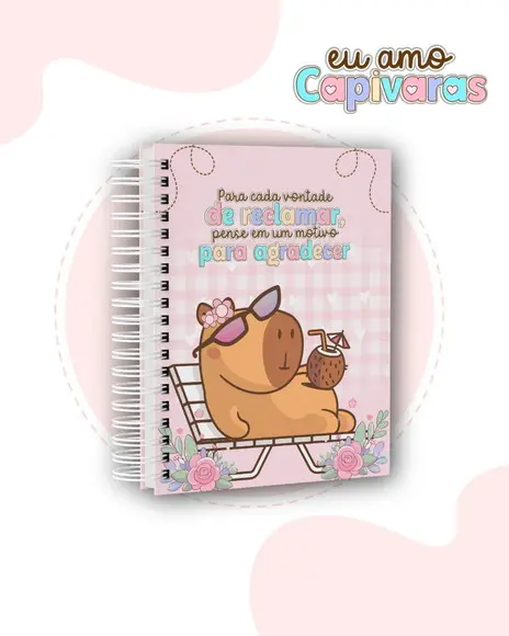 Agenda Capivara 2026 2 Dias Por Página