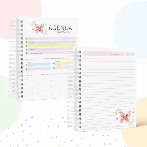 Agenda Escolar 2024 Borboleta