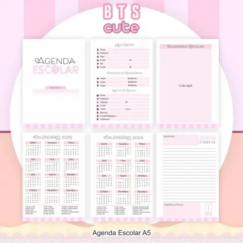 Agenda Escolar 2024 Bts