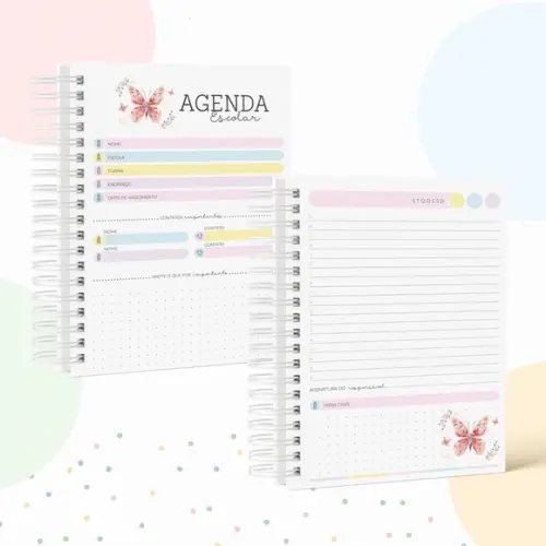 Agenda Escolar 2024 Borboleta