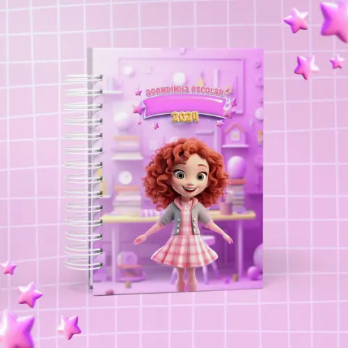 Agenda Escolar 2024 Menina Mascote