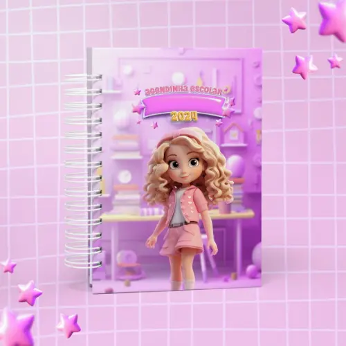 Agenda Escolar 2024 Menina Mascote