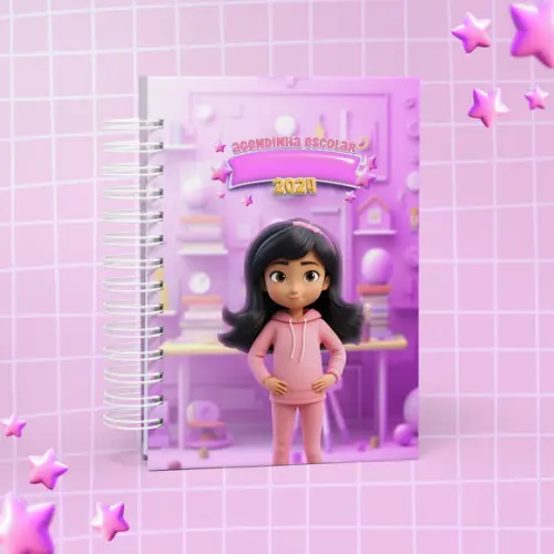 Agenda Escolar 2024 Menina Mascote