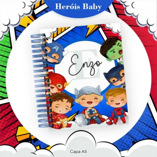 Agenda Escolar Heróis Baby