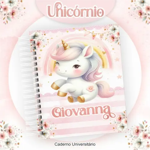 Agenda Escolar Personalizada Unicórnio 2024
