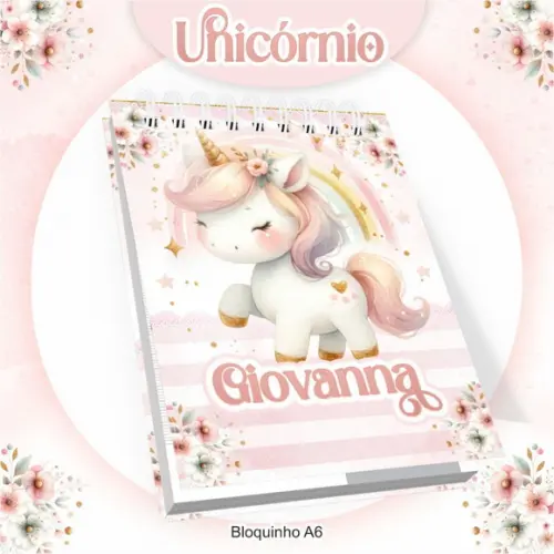 Agenda Escolar Personalizada Unicórnio 2024