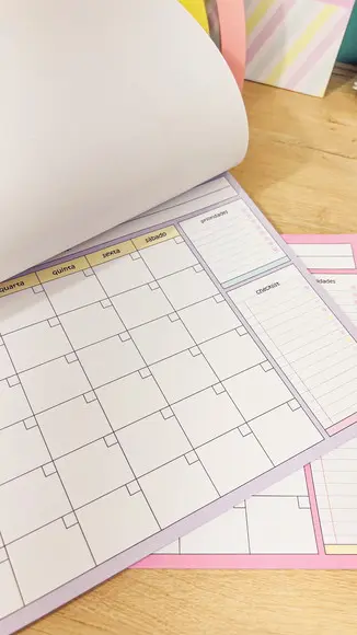 Bloco Planner Mensal