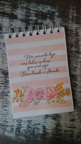 Bloquinho de anotações Dia da Mulher