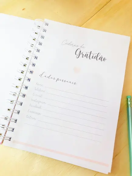 Caderno da Gratidão