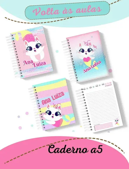 Caderno Escolar Personagens Puket