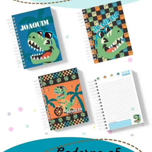 Caderno Escolar Personagens Puket