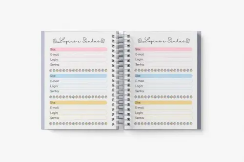 Caderno Logins e Senhas