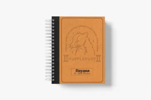 Caderno Pautado e Decorado Harry Potter