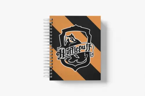 Caderno Pautado e Decorado Harry Potter