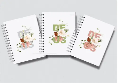 Caderno Personalizado Com Frases Bíblicas
