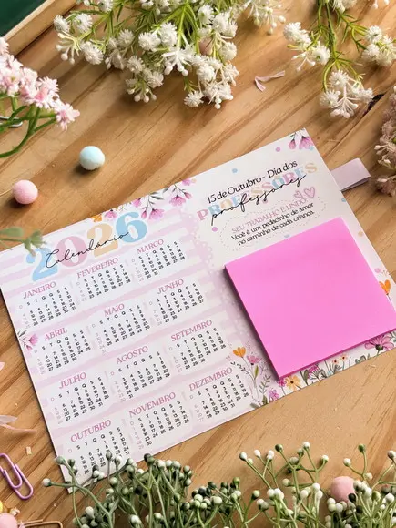 Calendário Imã Dia dos Professores