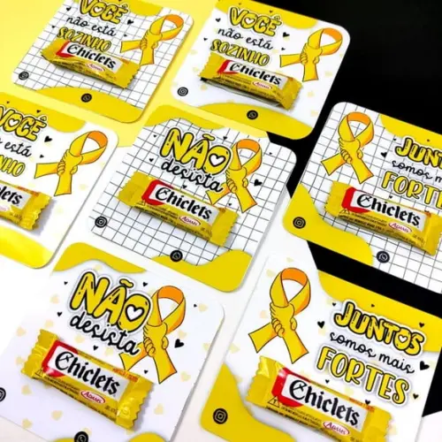 Chicletes Personalizado Setembro Amarelo