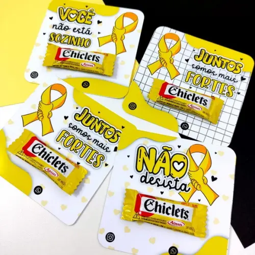 Chicletes Personalizado Setembro Amarelo
