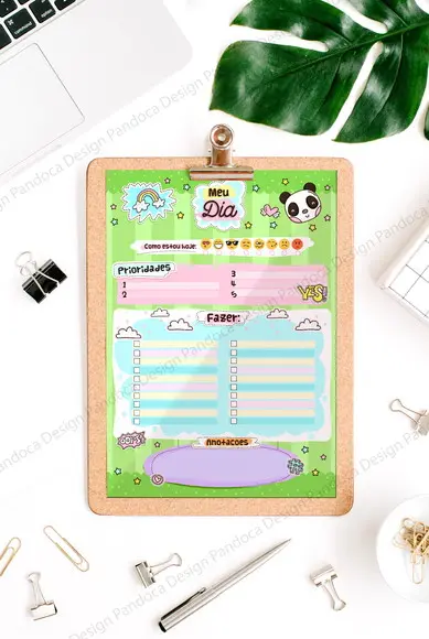 Desk Planner Meu Dia