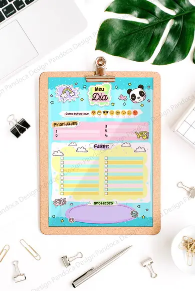Desk Planner Meu Dia