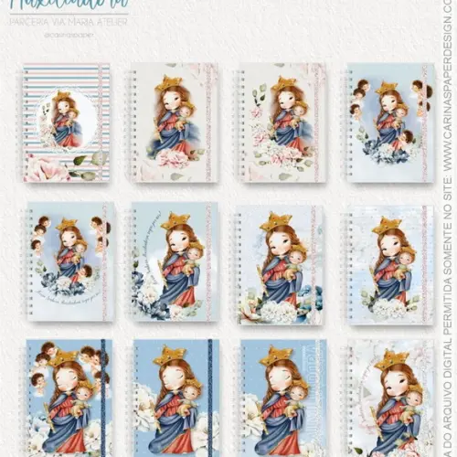Kit Caderno Nossa Senhora Auxiliadora + Mousepad