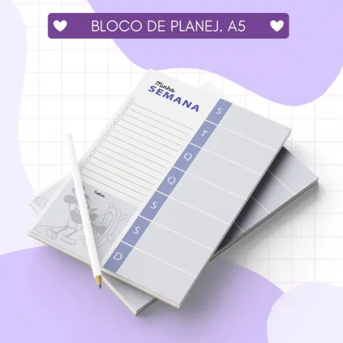 Planejador Semanal Minniemickey Retro