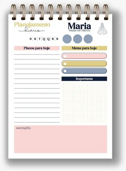 Planner Diário de Nossa Senhora Aparecida