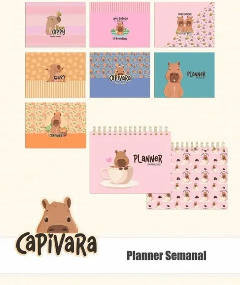 Planner Semanal Capivara