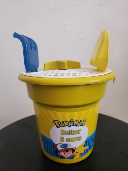 Balde de Praia Personalizado Pokemon