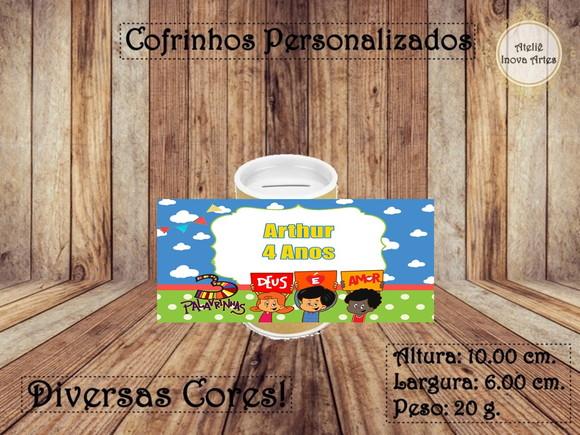Cofrinho Personalizado 3 Palavrinhas