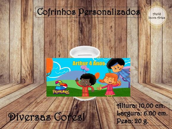 Cofrinho Personalizado 3 Palavrinhas