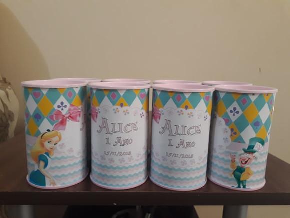 Cofrinho Personalizado Alice no País das Maravilhas