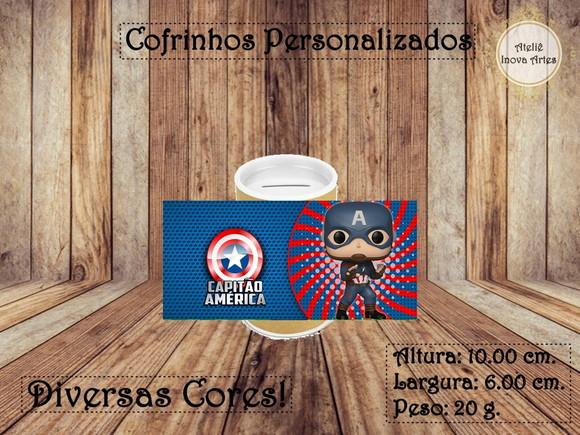 Cofrinho Personalizado Capitão América