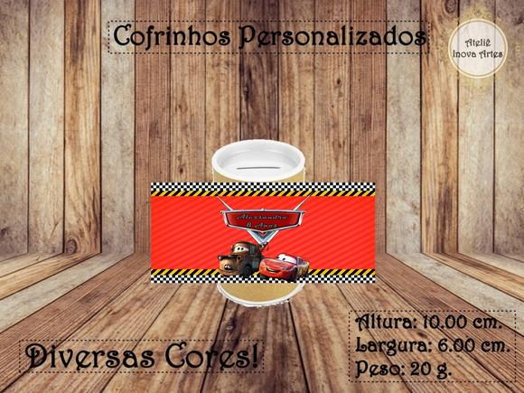 Cofrinho Personalizado Carros