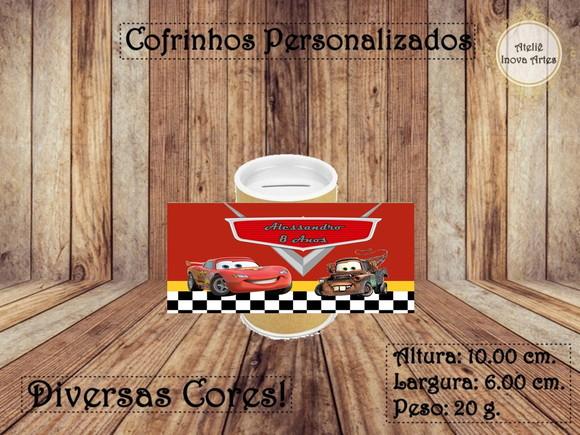 Cofrinho Personalizado Carros