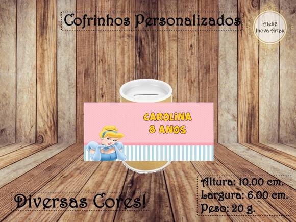 Cofrinho Personalizado Cinderela