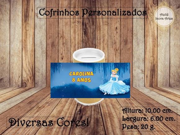 Cofrinho Personalizado Cinderela
